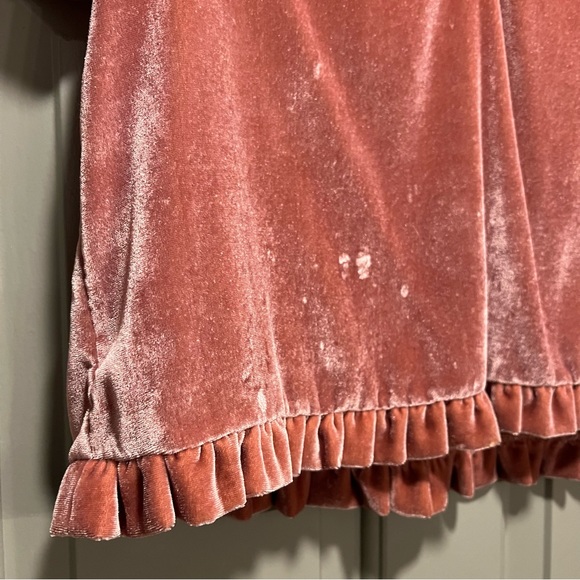 Madewell Velvet Tulip Sleeve Top size small - Picture 5 of 8